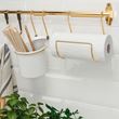 IKEA - HULTARP, kitchen roll holder, brass colour, 19 cm