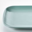 IKEA - FARGKLAR, plate set, matte light turquoise, 30x18 cm