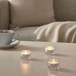 IKEA - FINSMAK, tealight mumluk, saydam cam, 3.5 cm