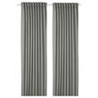 IKEA - TIBAST, blackout curtain, 1 pair, dark green, 145x300 cm