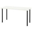IKEA - LAGKAPTEN/ADILS, desk, white/black, 140x60 cm