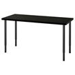IKEA - LAGKAPTEN/OLOV, desk, black-brown/black, 140x60 cm