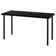 IKEA - LAGKAPTEN/ADILS, desk, black-brown/black, 140x60 cm