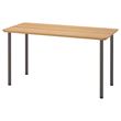 IKEA - ANFALLARE/ADILS, desk, bamboo-grey, 140x65 cm