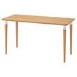 IKEA - ANFALLARE/HILVER, desk, bamboo, 140x65 cm
