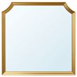 IKEA - SVANSELE, wall mirror, golden colour, 78x78 cm