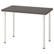 IKEA - LINNMON/ADILS, desk, dark grey-white, 100x60 cm