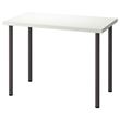 IKEA - LINNMON/ADILS, desk, white/dark grey, 100x60 cm