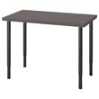IKEA - LINNMON/OLOV, desk, dark grey/black, 100x60 cm