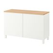 IKEA - BESTA, dolap kombinasyonu, beyaz, 120x42x76 cm