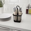 IKEA - UPPDATERA, cutlery stand, anthracite, 12x12 cm