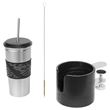 IKEA - LANESPELARE, mug and mug holder, black