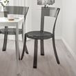 IKEA - STEIN, plastic chair, transparent grey