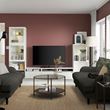 IKEA - BESTA, tv ünitesi, beyaz-şeffaf cam, 300x42x193 cm