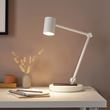 IKEA - NYMANE, Work lamp with wireless charging, white, 7 cm