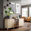 IKEA - BESTA, storage combination, white stained oak effect, 180x40x74 cm