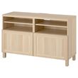 IKEA - BESTA, tv bench, white stained oak effect, 120x42x74 cm