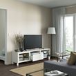 IKEA - BESTA, tv sehpası, beyaz-şeffaf cam, 180x42x48 cm