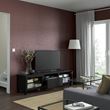IKEA - BESTA, tv sehpası, venge-siyah-kahverengi-şeffaf cam, 180x42x48 cm