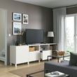 IKEA - BESTA, tv sehpası, beyaz, 240x42x74 cm