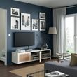 IKEA - BESTA, tv sehpası, beyaz, 180x42x38 cm