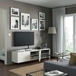 IKEA - BESTA, tv sehpası, beyaz, 180x42x38 cm
