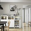 IKEA - BESTA, dolap kombinasyonu, beyaz-şeffaf cam, 180x42x112 cm