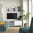 IKEA - BESTA, tv sehpası, beyaz, 120x42x48 cm