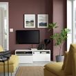 IKEA - BESTA, tv sehpası, beyaz, 120x42x39 cm