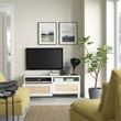 IKEA - BESTA, tv sehpası, beyaz-kahverengi, 120x42x48 cm