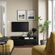 IKEA - BESTA, tv bench, blackbrown, 120x42x39 cm