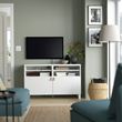 IKEA - BESTA, tv sehpası, beyaz, 120x40x74 cm