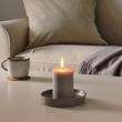 IKEA - AROFULL, candle dish, dark grey, 15 cm