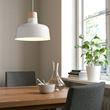 IKEA - BUNKEFLO, pendant lamp, white/birch, 36 cm