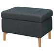 IKEA - FAMMARP, pouffe with storage, TALLMYRA black/grey