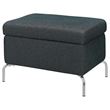 IKEA - FAMMARP, pouffe with storage, TALLMYRA black/grey