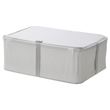 IKEA - HEMMAFIXARE, closed storage box, white/grey, 34x51x19 cm