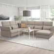 IKEA - FAMMARP, 4-seat corner sofa and chaise longue, Viarp Beige-brown