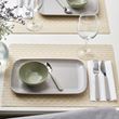 IKEA - FARGKLAR, plate set, matte light gray, 30x18 cm