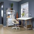 IKEA - LAGKAPTEN/MITTBACK, desk, white/birch, 140x60 cm