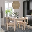 IKEA - RÖNNINGE, extendable dining table, birch, seats 4-6