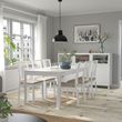 IKEA - EKEDALEN, extendable dining table, white, seats 6-8