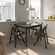 IKEA - IDANAS, folding kitchen table, darkbrown, seats 2-4