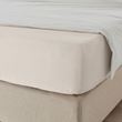 IKEA - DVALA, fitted sheet, beige, 90x200 cm