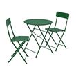 IKEA - SUNDSÖ, folding chair and table set, green