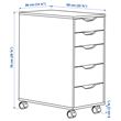 IKEA - ALEX, storage unit, dark grey, 36x76 cm
