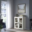 IKEA - BRIMNES, cabinet with doors, glass/white, 78x95 cm