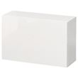 IKEA - BESTA, wall cabinet, high-gloss-white, 60x22x38 cm