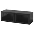 IKEA - BESTA, wall cabinet, blackbrown, 120x42x38 cm