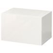 IKEA - BESTA, wall cabinet, high-gloss-white, 60x42x38 cm